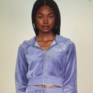 BOYS LIE Let It Grow hoodie New/tags Purple Revolve velvet graphic womens sz M/L
